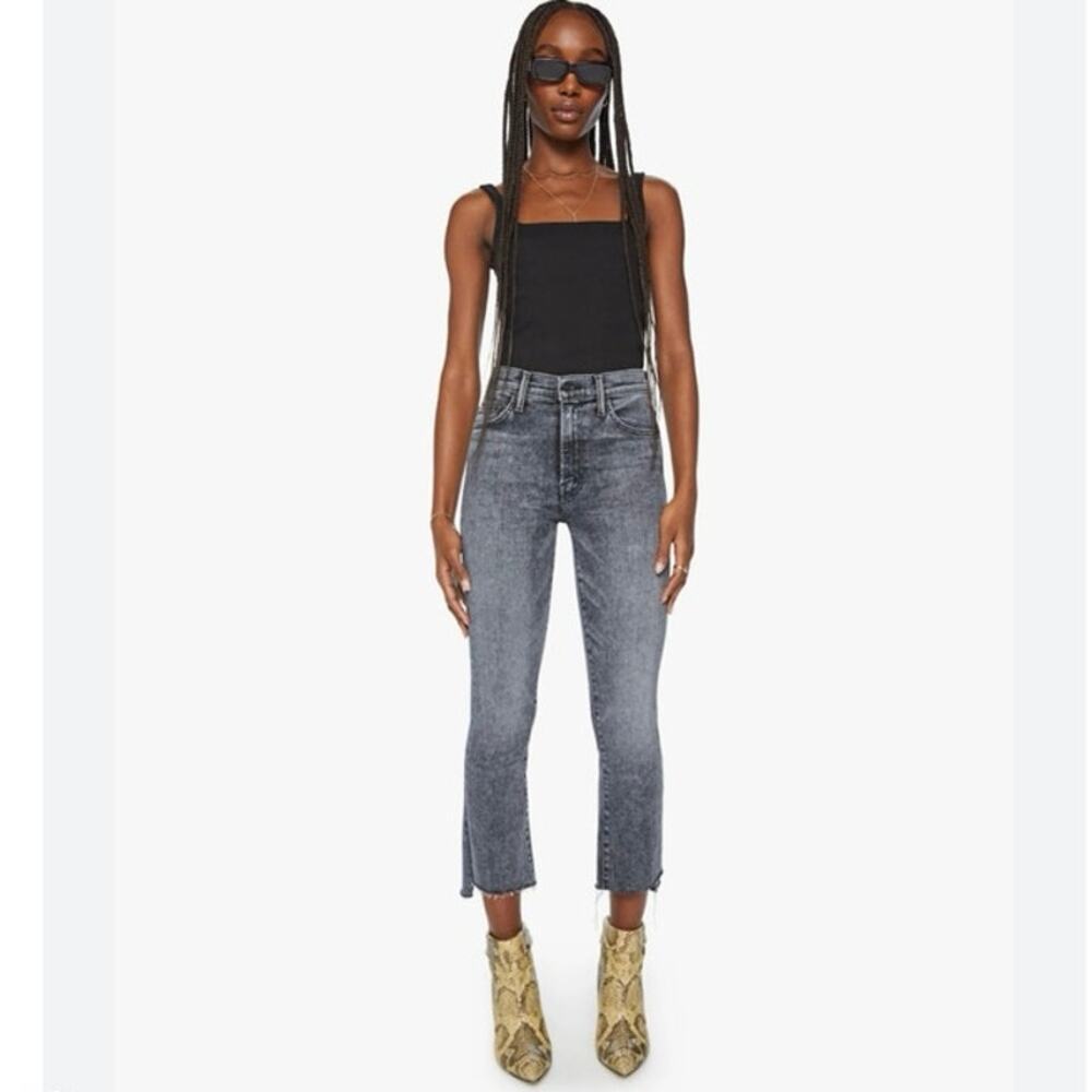 Mother The Insider Crop Step Fray in Huntress Size 25